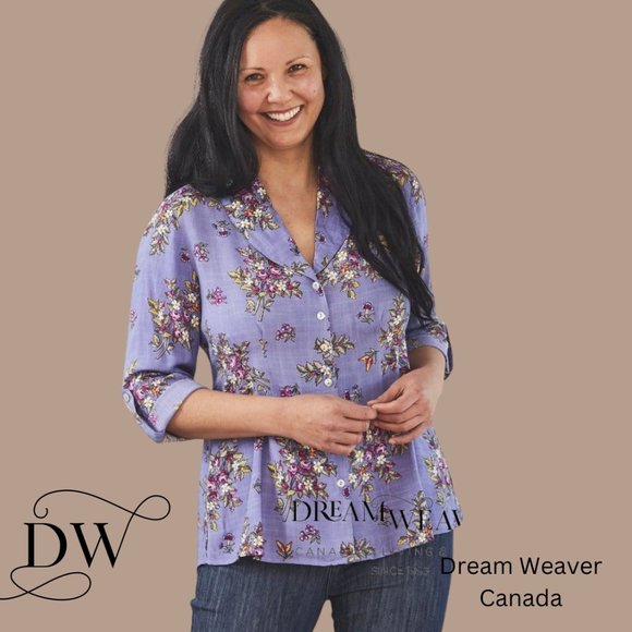 Bellevue Cottage Blouse Periwinkle | April Cornell - Picture 1 of 8